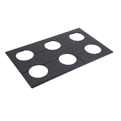 Bon Chef 52029IVYSPKLD 12.75" Ivory Aluminum E Z Fit Custom Cut Tile