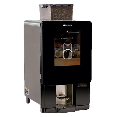 Bunn 44400.0200 Black Stainless Steel Model 312 Bean to Cup Coffee Brewer - 120 Volts