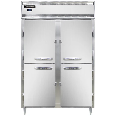 Continental Refrigerator D2FSNSSHD 52" W Two-Section Solid Door Reach-In Freezer - 115 Volts