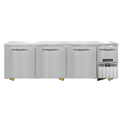 Continental Refrigerator RA93N-U 93.19"W Four-Section Undercounter Refrigerated Base