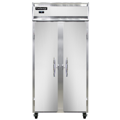 Continental Refrigerator 2FSE 36.25" W Two-Section Solid Door Reach-In Slim Line Freezer - 115 Volts