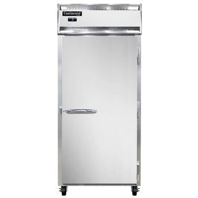 Continental Refrigerator 1FXS-SS 36.25" W One-Section Solid Door Reach-In Extra-Wide Freezer - 115 Volts
