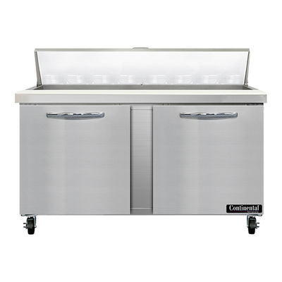 Continental Refrigerator SW60N16 60" W Two-Section Two Door Sandwich Unit