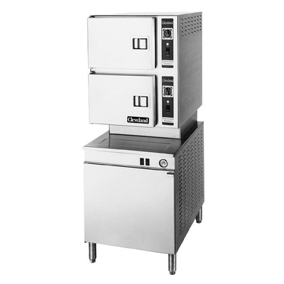Cleveland 24CGM200-LP 3 Pan Liquid Propane Pressureless Convection Steamer - 220,000 BTU