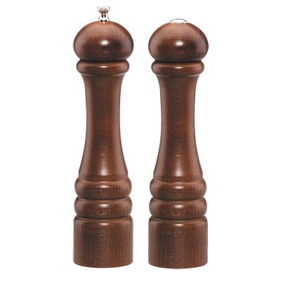 Chef Specialties 10100 10" High Professional Series Imperial Salt Shaker/Pepper Mill Set