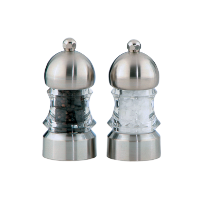 Chef Specialties 01572 3 1/2" Chef Home Cookin' Series Metro Salt Mill/Pepper Mill Set