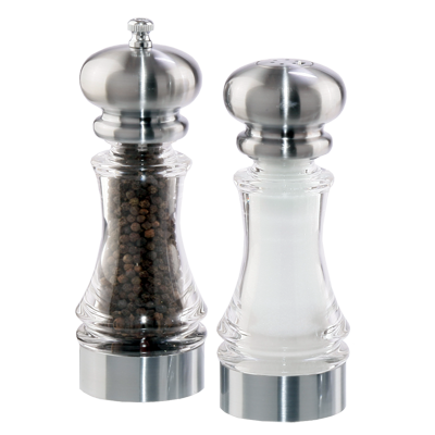 Chef Specialties 96851 Professional Series 4" Salt / Pepper Shaker & Mill Set