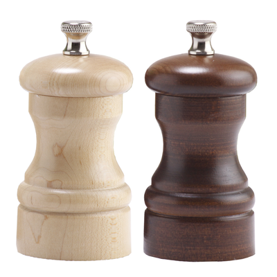Chef Specialties 04202 Professional Series 4" Salt / Pepper Shaker &amp; Mill Set