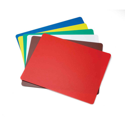 TableCraft Products FCB1218A 12" x 18" Assorted Color Flexible Cash & Carry Cutting Mat - 6 Pack/Case
