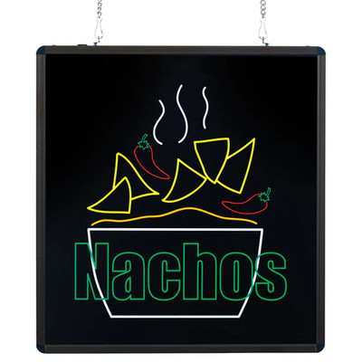 Winco 92004 "Nachos" LED Back Lighting Benchmark Ultra-Bright Merchandising Sign