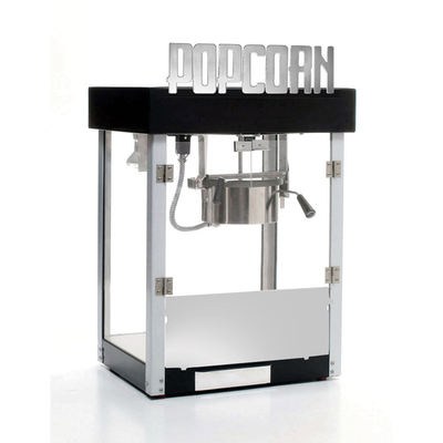 Winco 11045 4 Oz. Metropolitan Black Popcorn Machine - 120V 980W