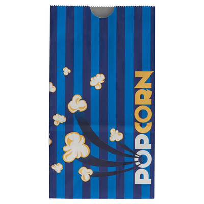 Winco 41285CS 5" W x 3.5" D x 9.5" H 85 Oz. Benchmark Popcorn Butter Bags (1000 Bags Per Pack)
