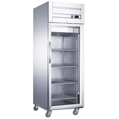 Dukers D28AR-GS1 27.5"W Stainless Steel Glass Door Refrigerator