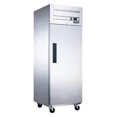 Dukers D28AR 28"W Stainless Steel Solid Door Refrigerator