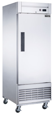 Dukers D28R 28"W Stainless Steel Solid Door Refrigerator