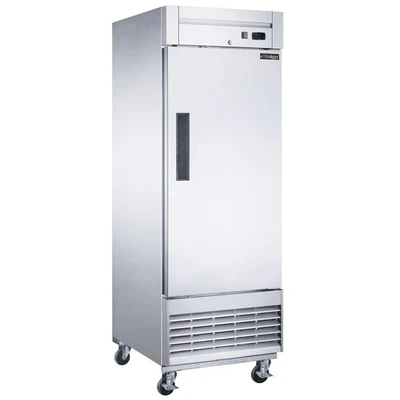 Dukers D28R 28"W Stainless Steel Solid Door Refrigerator