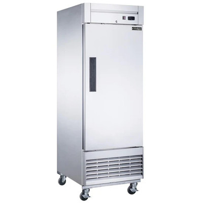 Dukers D28R 28"W Stainless Steel Solid Door Refrigerator