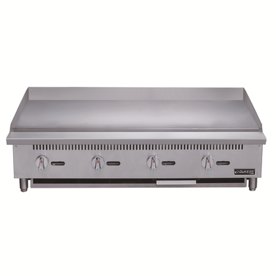 Dukers DCGM48 48&quot;W Stainless Steel Gas Countertop Griddle - 120,000 BTU