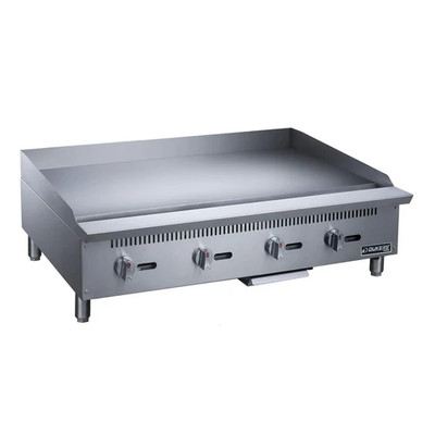 Dukers DCGM48 48"W Stainless Steel Gas Countertop Griddle - 120,000 BTU