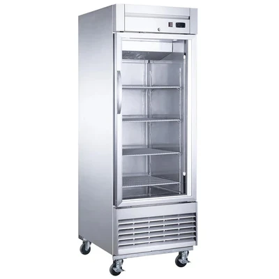 Dukers D28R-GS1 27.5"W Stainless Steel Solid Door Refrigerator