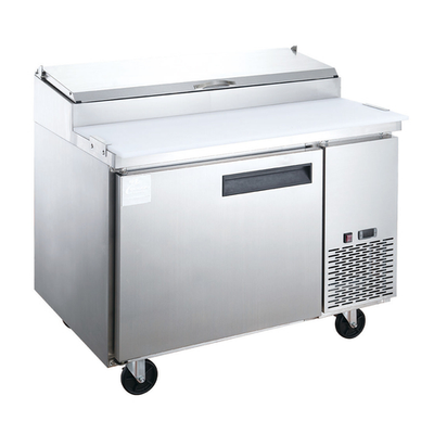 Dukers DPP44 44" 1 Self-Closing Solid Door Sandwich / Salad Prep Table