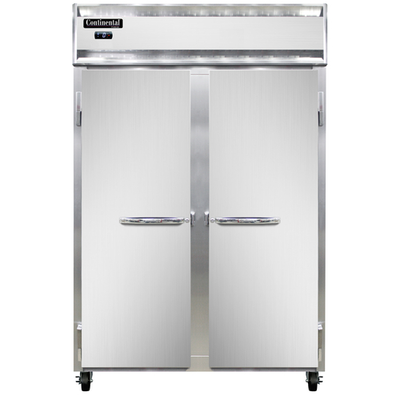 Continental Refrigerator 2FN 52" W Two-Section Solid Door Reach-In Freezer - 115 Volts