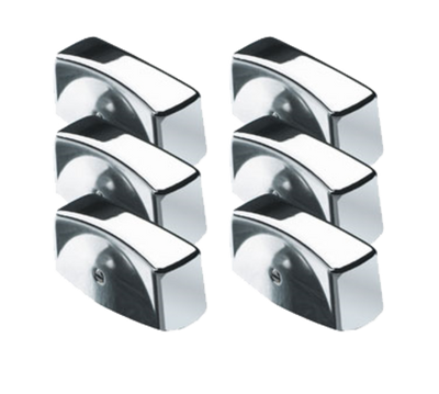 Krowne 25-200 6 Piece Chrome Krowne Oven Knob