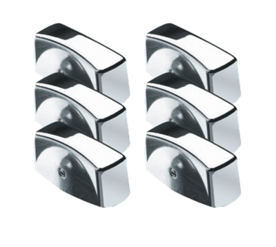 Krowne 25-200 6 Piece Chrome Krowne Oven Knob