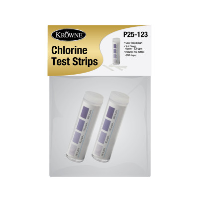 Krowne P25-123 Two-Pack Bag Chlorine Test Strips