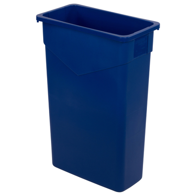 Carlisle 34202314 23 Gallon Blue Rectangular Trimline Waste Container