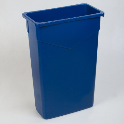 Carlisle 34202314 23 Gallon Blue Rectangular Trimline Waste Container