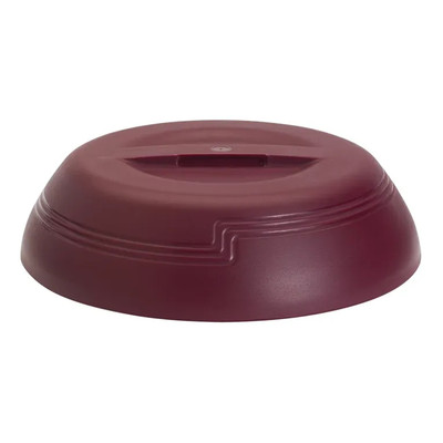 Cambro MDSLD9487 2.75" H Plastic Cranberry The Shoreline Collection Dome