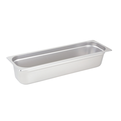 Winco SPJL-4HL 1/2 Size Long Stainless Anti-Jamming Steel Steam Table Pan