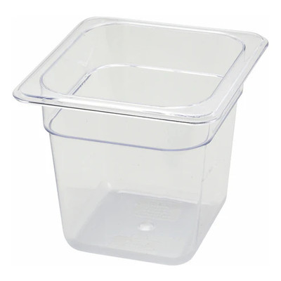 Winco SP7606 1/6 Size 5 1/2" Deep Poly-Ware Food Pan