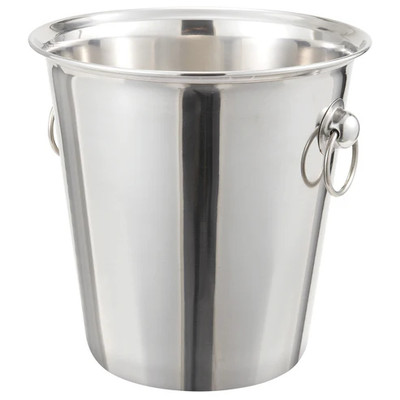Winco WB-4 4 Qt. Stainless Steel Wine Bucket