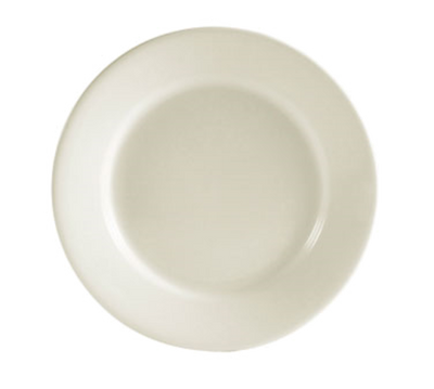 CAC China REC-8 9" Dia. American White Ceramic Round REC Plate (2 Dozen Per Case)