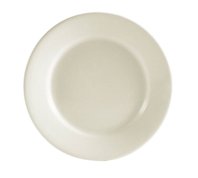 CAC China REC-8 9" Dia. American White Ceramic Round REC Plate (2 Dozen Per Case)
