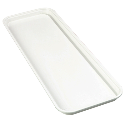Carlisle 269FMT301 25.5&quot; W x 8.75&quot; D x 1.12&quot; H Pearl White Fiberglass Market Tray
