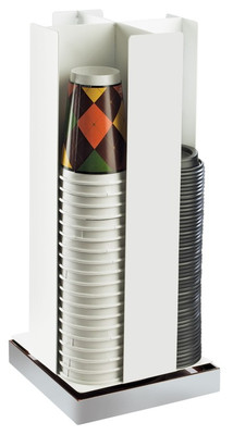 Cal-Mil 3001-55 4 Section Revolving Luxe Cup / Lid Organizer