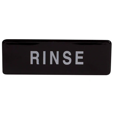 Winco SGN-327 9" x 3"H "RINSE" Information Sign