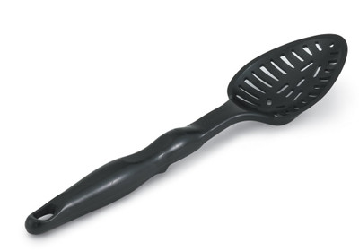 Vollrath 5284320 13 1/4" Black Nylon Slotted Spoon