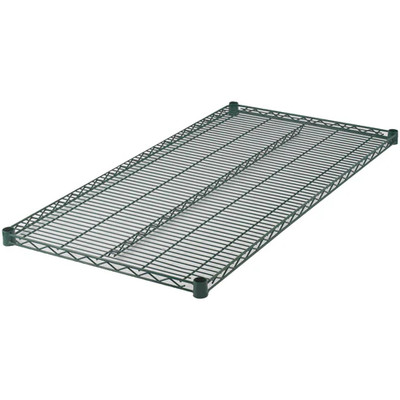 Winco VEX-2448 48" x 24" Green Epoxy Coated Shelf Wire