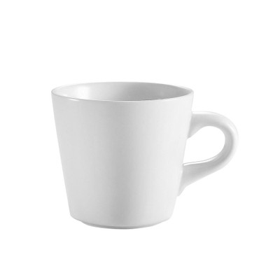 CAC China RCN-1 7.5 Oz. Super White Porcelain Round Clinton Coffee Cup (3 Dozen Per Case)