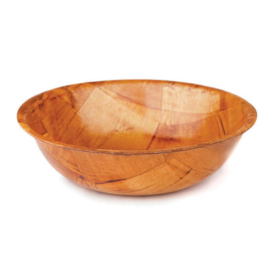 TableCraft Products 205 8 Oz. Mahogany Woven Wood Salad Bowl