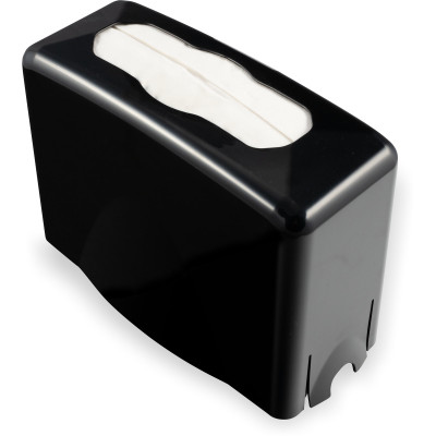 San Jamar T1740BK 12"W x 5-1/2"D x 8-1/2"H Black Plastic Countertop Towel Dispenser