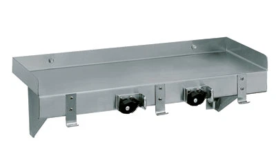 Advance Tabco K-245 24" W x 8" D Stainless Steel Wall-Mounted Utility Shelf