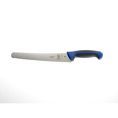 Mercer M23210BL Millennia 10&quot; Color Handles Bread Knife