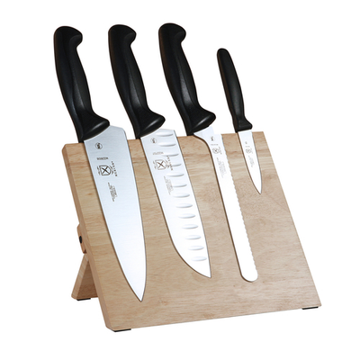 Mercer M21981 3 1/2" 5 Piece Japanese Stain-Resistant Steel Blades With Black Handles