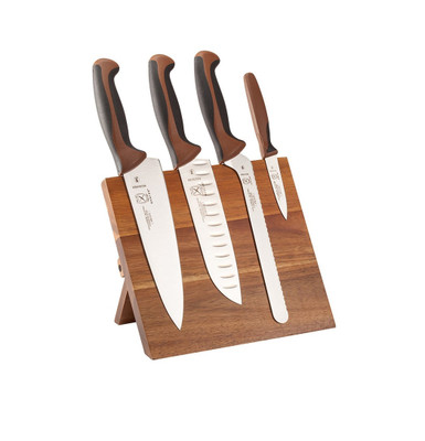 Mercer M21982BR 3 1/2" 5 Piece Japanese Stain-Resistant Steel Blades With Brown Handles