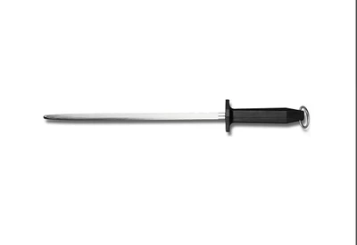 Mercer M14512 12" Mercer Cutlery German Sharpening Steel With Black Polypropylene Handle